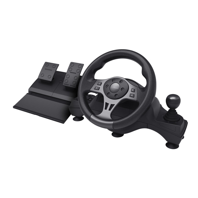 Load image into Gallery viewer, Trust gxt 289 movi racestuur stuur (zwart, pc, xbox series x s, switch, playstation 4)
