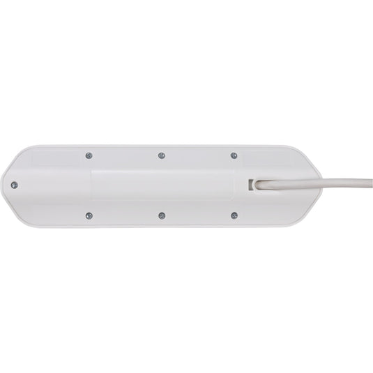 Brennenstuhl ®estilo hoekaansluitdoosstrook met usb laadfunctie 4-weg 2x beschermende contactdozen 2x euro zilver wit