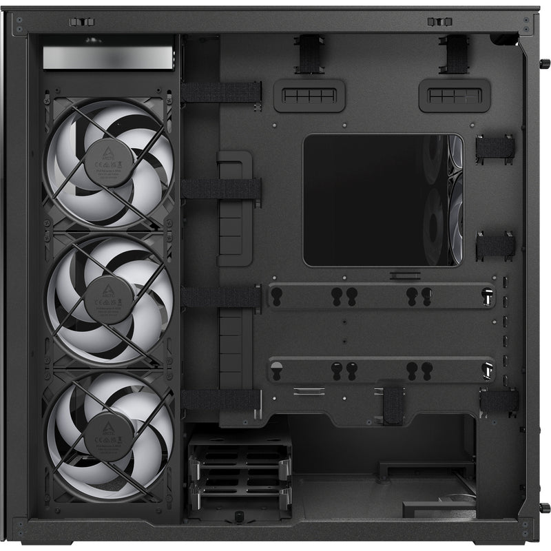 Load image into Gallery viewer, Arctic xtender vg midi tower behuizing (zwart | 2x usb-a | 1x usb-c | rgb | tempered glass)
