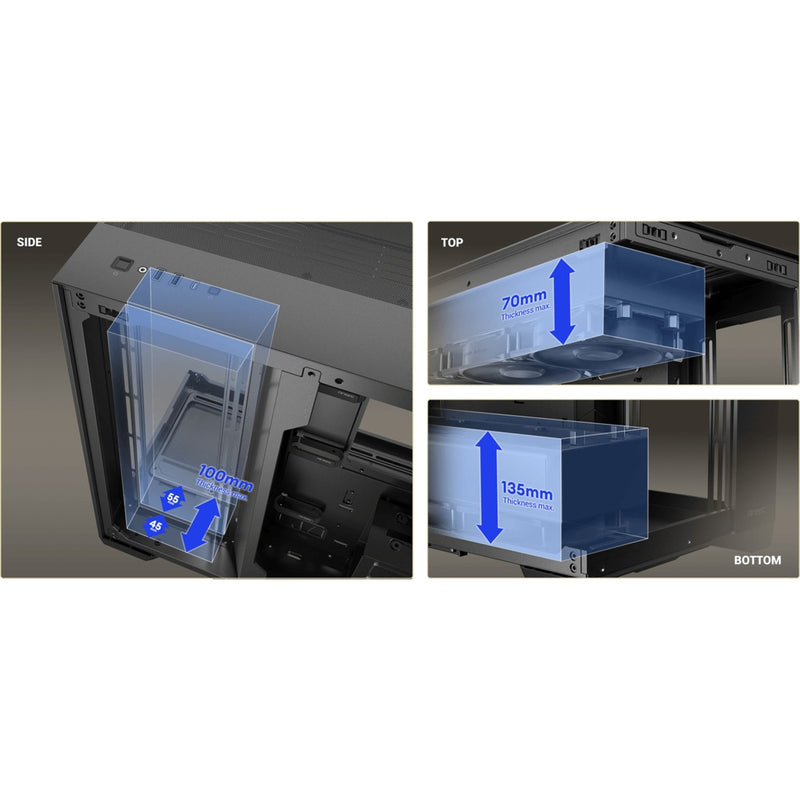 Load image into Gallery viewer, Antec c8 argb midi tower behuizing (zwart | 2x usb-a | 1x usb-c | tempered glass)
