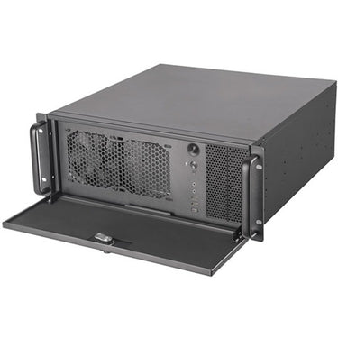 Silverstone rm42-502 rack behuizing (zwart | 2x usb-a 3.2 (5 gbit s) | 1x usb-c 3.2 (5 gbit s) | 2x audio)
