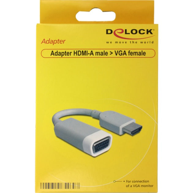 Load image into Gallery viewer, Delock hdmi a > vga adapter (grijs, 0,15 meter)
