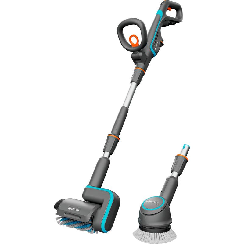 Load image into Gallery viewer, Gardena aquabrush universal accu-multireiniger 04 18v p4a solo vloerreiniger (grijs turquoise, 14842-55, power for all alliance, accu en lader niet inbegrepen)
