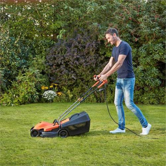 Load image into Gallery viewer, Black+decker grasmaaier bemw451bh (oranje zwart)

