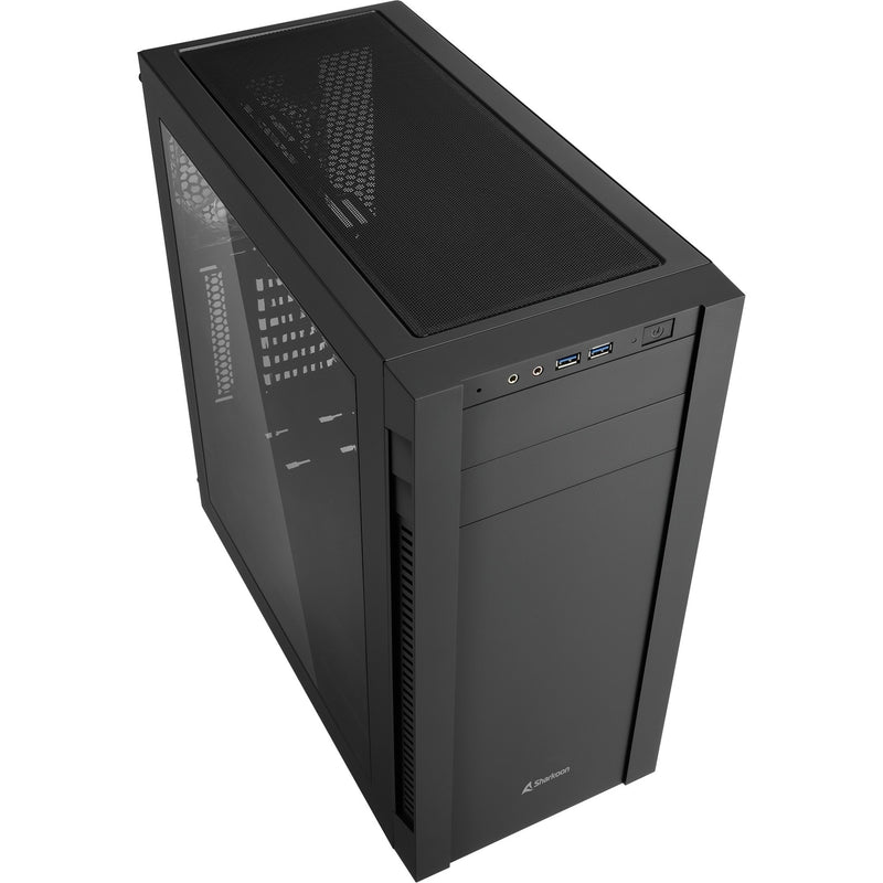 Load image into Gallery viewer, Sharkoon s25-w midi tower behuizing (zwart | 2x usb-a | window)
