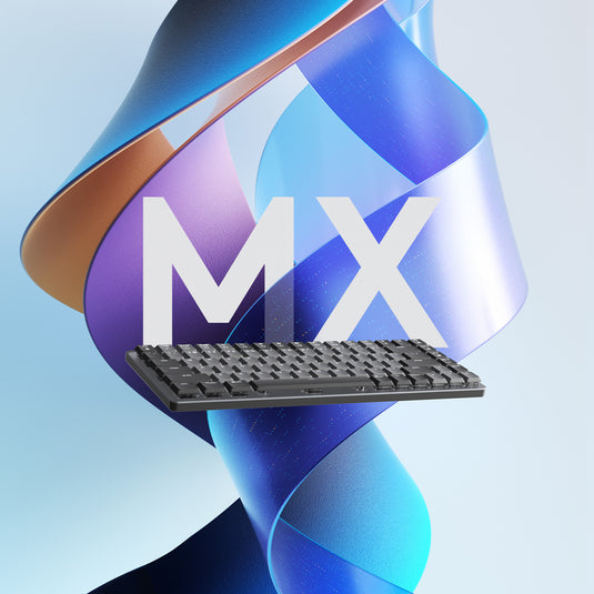Logitech mx mechanical mini, toetsenbord (zwart grijs, us-international, gl tactile, bluetooth low energy)