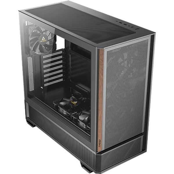 Load image into Gallery viewer, Antec p30 air midi tower behuizing (zwart houtkleur | 2x usb-a | 1x usb-c | tempered glass)
