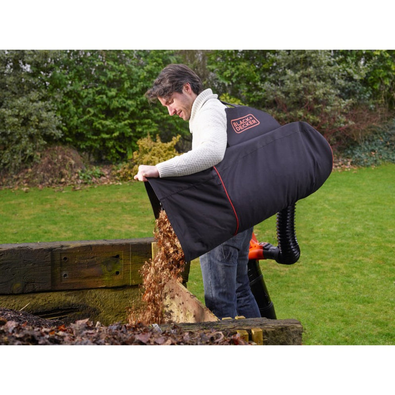 Load image into Gallery viewer, Black+decker opvangzak voor tuinruimers gwbp1 (zwart oranje)
