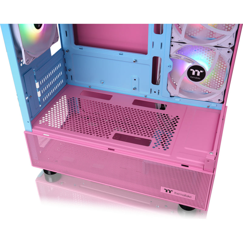 Load image into Gallery viewer, Thermaltake view 170 tg argb mini tower behuizing (roze | 2x usb-a | rgb | tempered glass)
