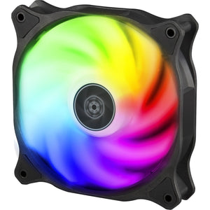 Silverstone air blazer 120r rgb case fan (zwart, 120 x 25 x 120 mm, pwm)