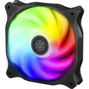 Silverstone air blazer 120r rgb case fan (zwart, 120 x 25 x 120 mm, pwm)