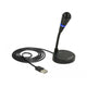 Delock usb microfoon (zwart, plug play)