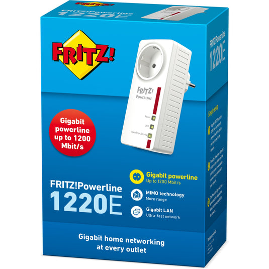Fritz! powerline1220e international (wit)