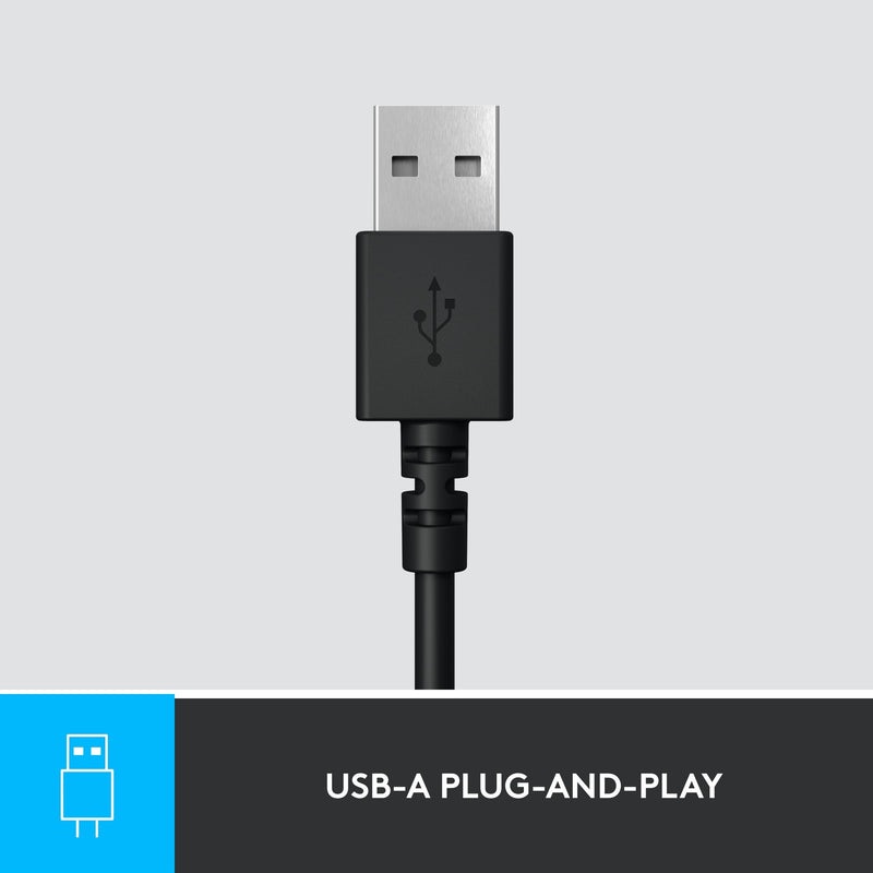Load image into Gallery viewer, Logitech usb headset h390 on-ear (zwart, retail)
