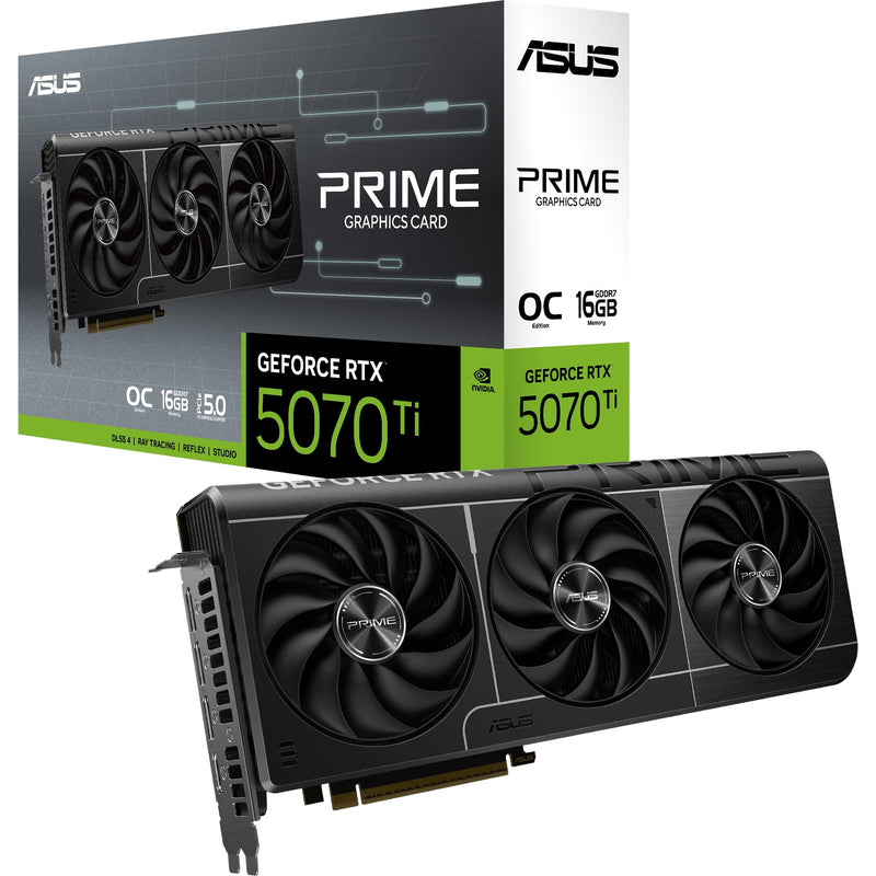 Load image into Gallery viewer, Asus prime geforce rtx 5070 ti oc 16g grafische kaart (3x displayport, 1x hdmi)
