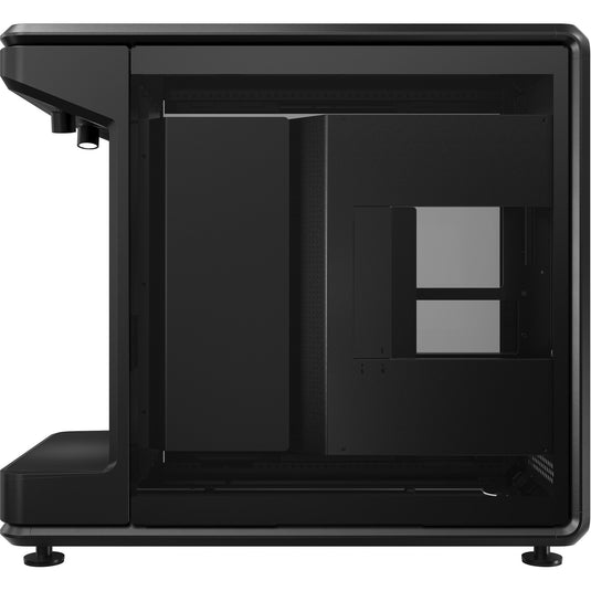 Cooler master masterframe 360 stage mirror midi tower behuizing (zwart | 2x usb-a | 1x usb-c | rgb | tempered glass)