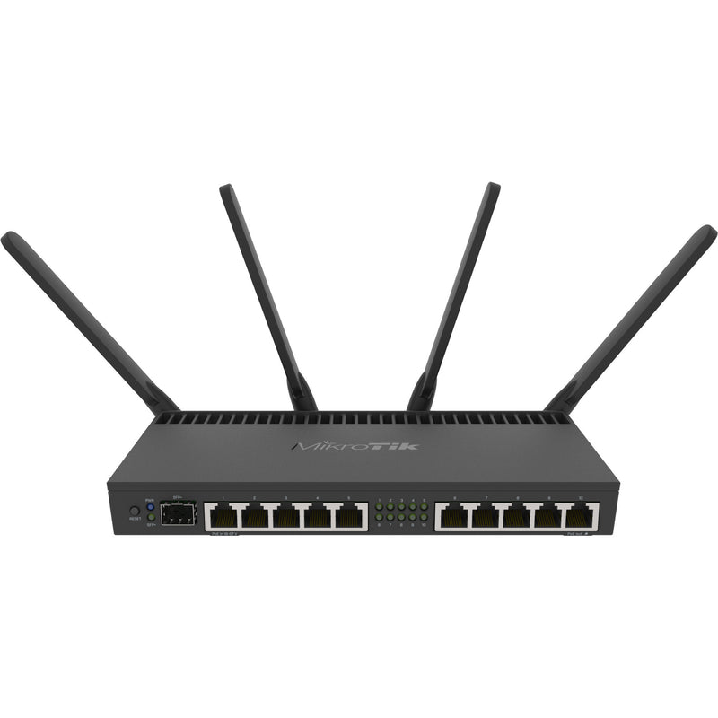 Load image into Gallery viewer, Mikrotik rb4011igs+5hacq2hnd-in router (zwart, annapurna alpine al21400 cpu, sfp+, wi-fi 5)
