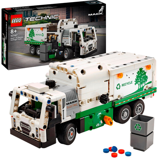 Lego technic 42167 mack lr electric vuilniswagen