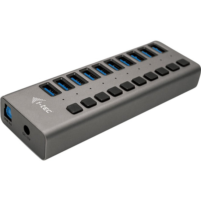 Afbeelding laden in galerijviewer, I-tec usb 3.0 charging hub 10 port + power adapter usb-hub (zwart)

