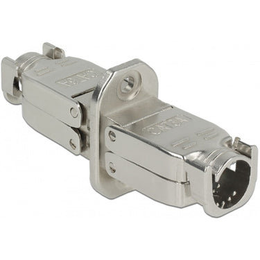 Delock koppeling voor netwerkkabel cat.6a stp (zilver)