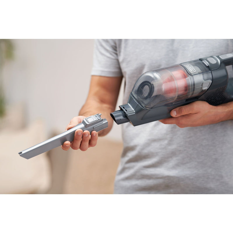 Load image into Gallery viewer, Black+decker bhfea18d1-qw 18v 2.0ah 2-in-1 steelstofzuiger met verwijderbare accu (18v 2.0ah accu en oplader inbegrepen)

