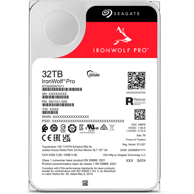 Load image into Gallery viewer, Seagate ironwolf pro 32 tb harde schijf (sata 6 gb s, 3,5 )
