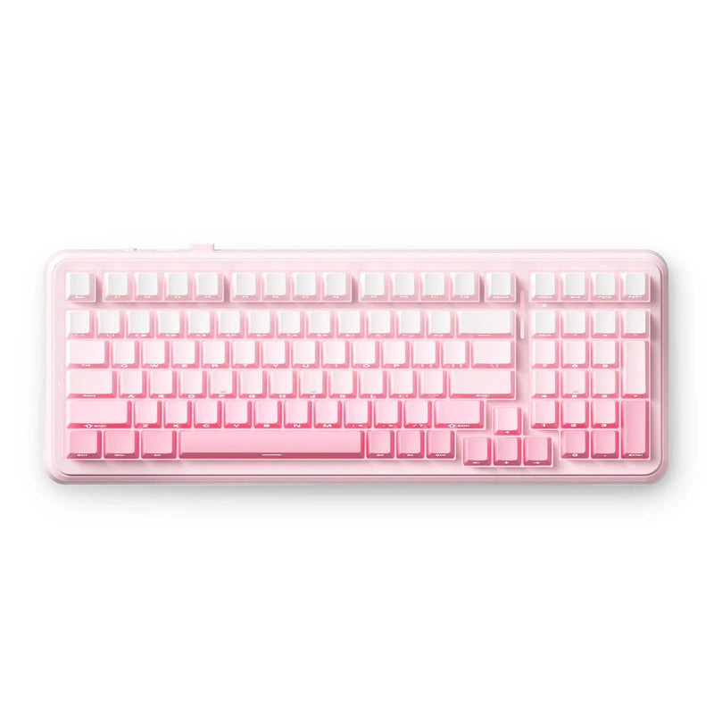 Load image into Gallery viewer, Mchose k99 v2 wireless mechanical pink, gaming toetsenbord (us lay-out)
