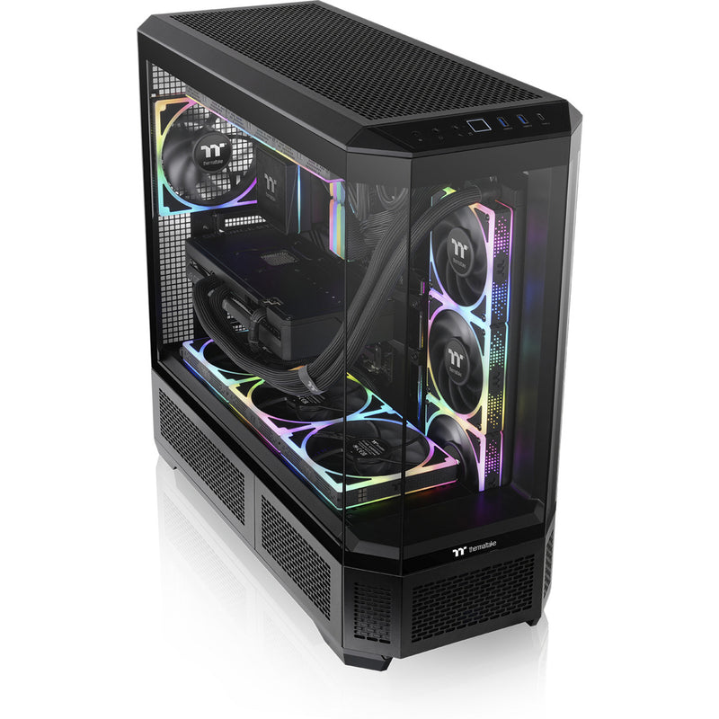 Load image into Gallery viewer, Thermaltake view 600 tg big tower behuizing (zwart | 2x usb-a | 1x usb-c | tempered glass)
