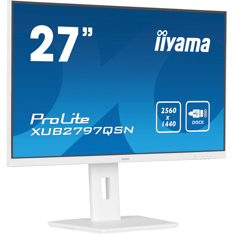 Load image into Gallery viewer, Iiyama prolite xub2797qsn-w2 27 monitor (wit, hdmi, displayport, 4x usb-a, usb-c, rj-45)
