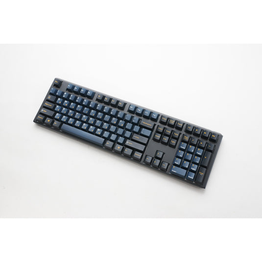 Ducky one 3 pro, gaming toetsenbord (zwart, us lay-out, cherry mx2a blue, rgb led, double-shot pbt, quack mechanics, hot swap)