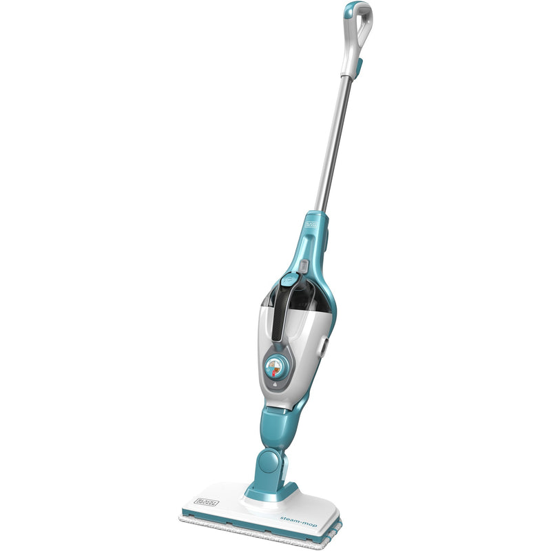 Load image into Gallery viewer, Black+decker fsmh1321 1600w steam-mop met 6 accessoires stoomreiniger (wit blauwgrijs)
