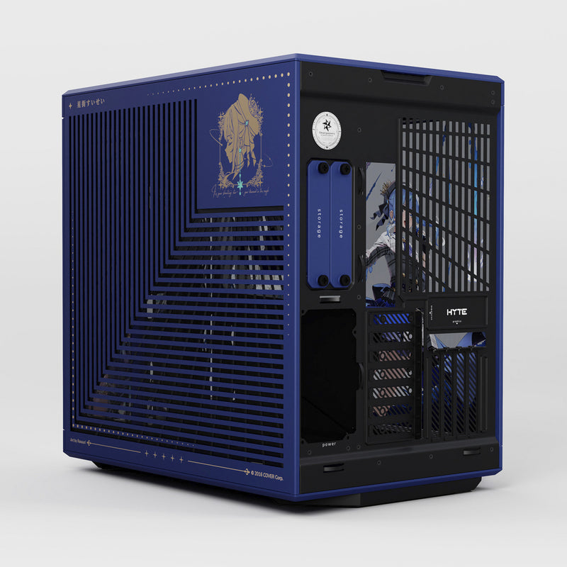 Load image into Gallery viewer, Hyte hoshimachi suisei y70 midi tower behuizing (blauw | 2x usb-a | 1x usb-c | tempered glass)
