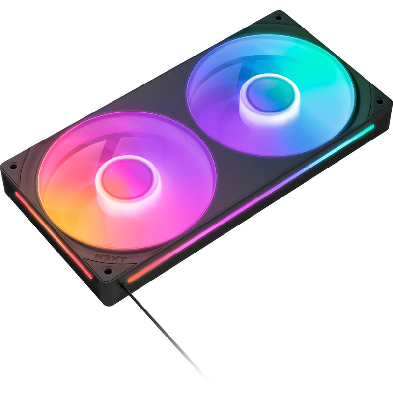 Load image into Gallery viewer, Nzxt f240 rgb core case fans (zwart, 2 stuks, 240 x 120 x 26 mm)
