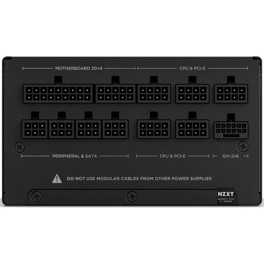 Nzxt c850 gold atx 3.1 modulaire 850 watt voeding (zwart, 1x 12v-2x6, 3x pcie)