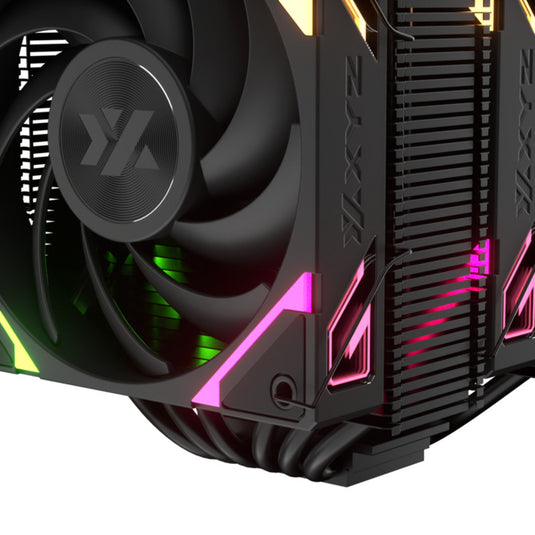 Xyz pc gear thermax 6 duo rgb cpu-koeler (zwart, argb, pwm)