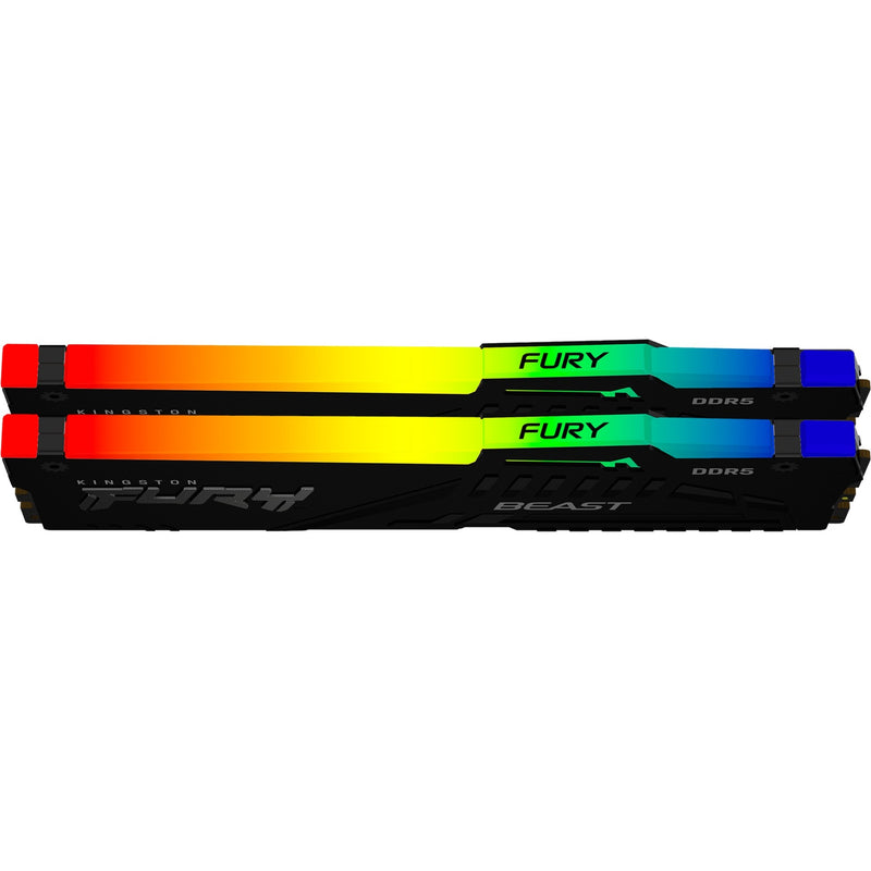 Load image into Gallery viewer, Kingston fury beast rgb 32 gb ddr5-5600 (2x 16 gb) werkgeheugen (zwart, kf556c36bbeak2-32, xmp 3.0, expo)
