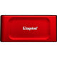 Kingston xs1000 portable 2 tb externe ssd (rood zwart, sxs1000r 2000g, usb-a 3.2 (10 gbit s))