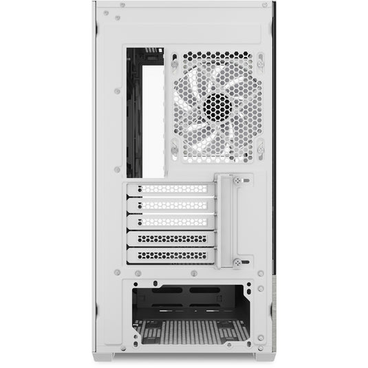 Sharkoon mk7 argb mini tower behuizing (wit | 2x usb-a | 1x usb-c | rgb | tempered glass)