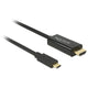 Delock usb-c (male) > hdmi (male) (dp alt mode) kabel (zwart, 3 meter, 4k 30 hz)