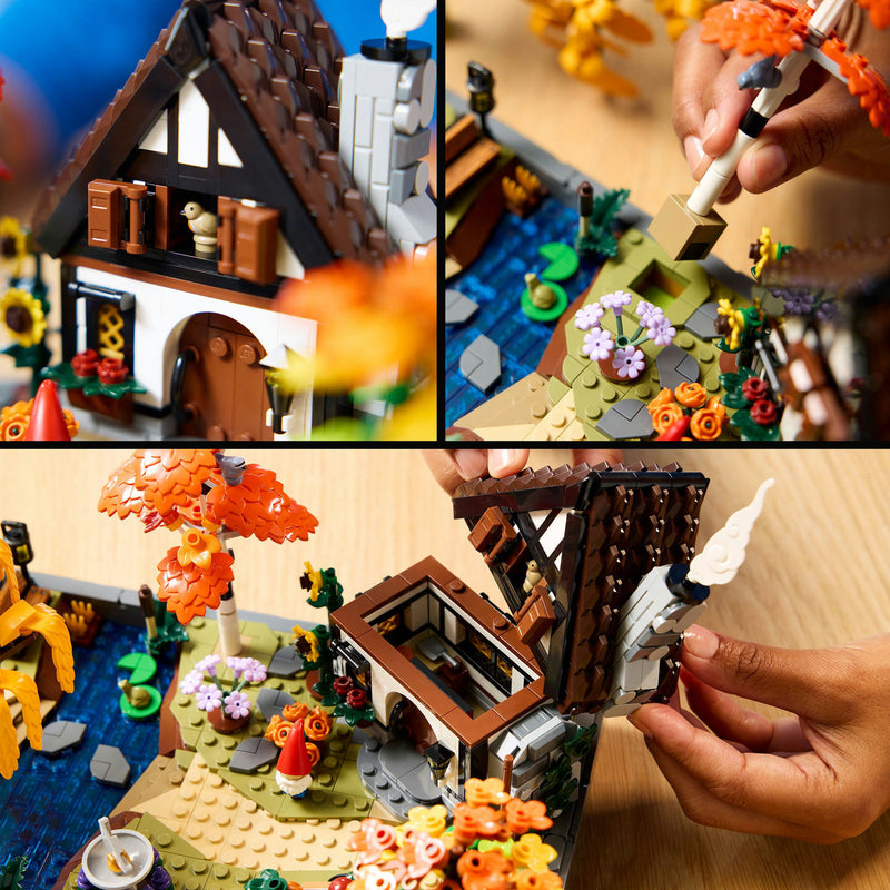 Load image into Gallery viewer, Lego icons herfsttuin met cottage herfstdecoratie - bouwpakket voor volwassenen - 11372
