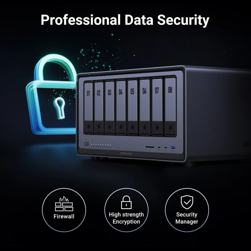 Load image into Gallery viewer, Ugreen nasync dxp8800 plus (grijs, wifi, 2x 10gbe, hdmi, thunderbolt 4 (40 gb s))
