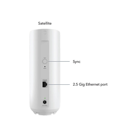 Netgear orbi 370 serie dual-band wifi 7-mazig uitbreidingssatelliet mesh router (wit)