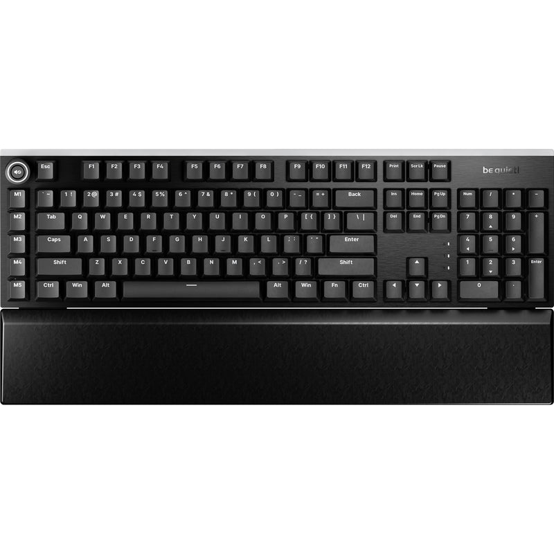 Load image into Gallery viewer, Be quiet! light mount silent linear rgb mechanisch gaming toetsenbord (zwart, us lay-out (qwerty), silent linear, 100%, argb, pbt double-shot keycaps)
