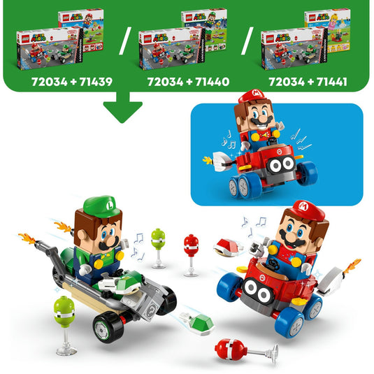Lego super mario 72034 mario kart baby mario vs. baby luigi