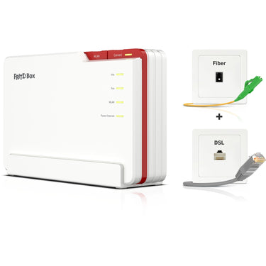 Fritz! box 5690 pro edition international router (wit rood, mesh wi-fi)