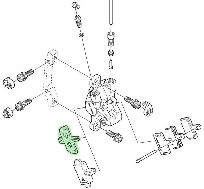 Load image into Gallery viewer, Shimano pad spacer for br-m445 446 395
