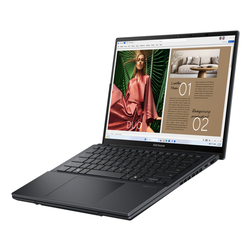 Afbeelding laden in galerijviewer, Asus zenbook duo ux8406ca-ql038w 14 copilot+ 2-in-1 laptop (grijs | ultra 7 255h | arc 140t | 32 gb | 1 tb ssd | oled | touch)
