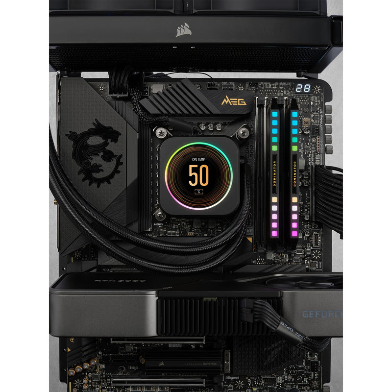 Load image into Gallery viewer, Corsair 64 gb ddr5-5200 kit werkgeheugen (zwart, cmt64gx5m2b5200c40, dominator platinum rgb)
