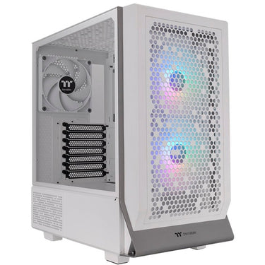 Thermaltake ceres 300 tg argb snow midi tower behuizing (wit | 2x usb-a | 1x usb-c | rgb | tempered glass)