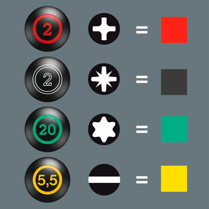 Load image into Gallery viewer, Wera 300 7 mix 1 schroevendraaierset, 7‑delig (zwart groen)
